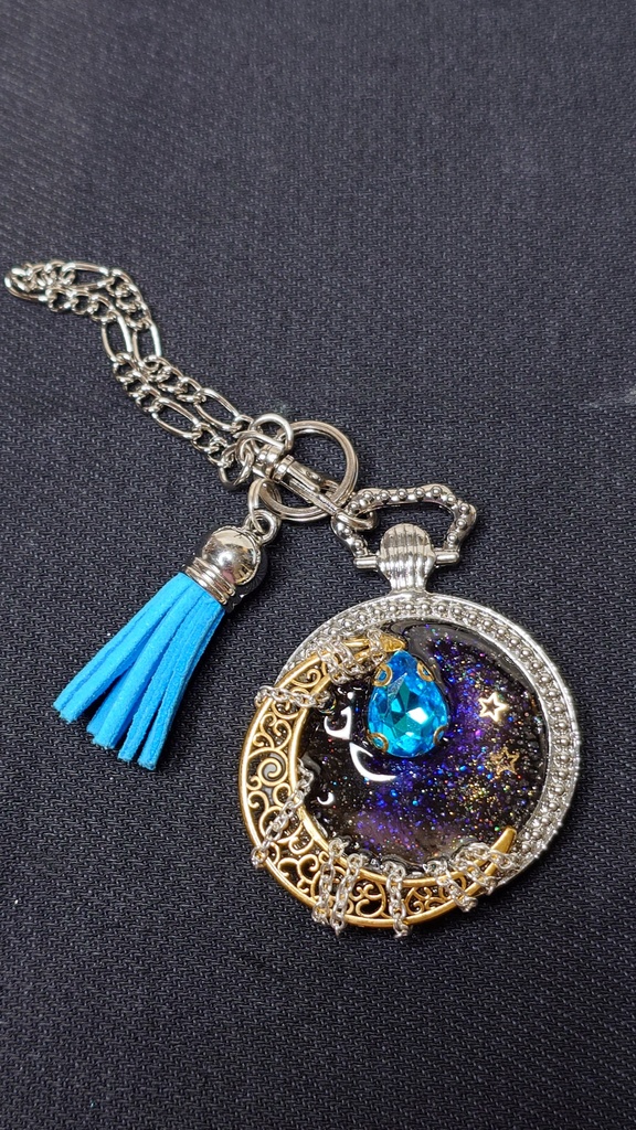 バッグチャーム【月鎖-蒼-】