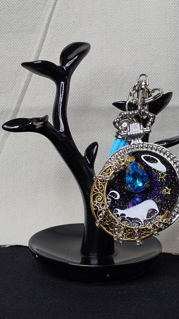 バッグチャーム【月鎖-蒼-】