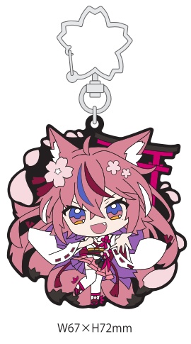 【稲守サクヤ】オリ曲KV ラバーストラップ【天花桜宴/神響】