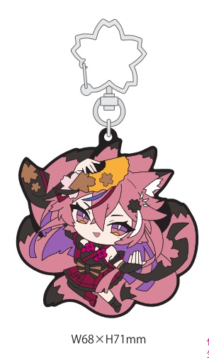 【稲守サクヤ】オリ曲KV ラバーストラップ【天花桜宴/神響】