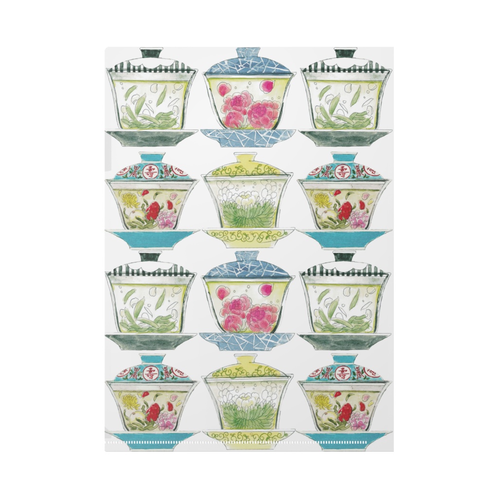 蓋碗クリアファイル