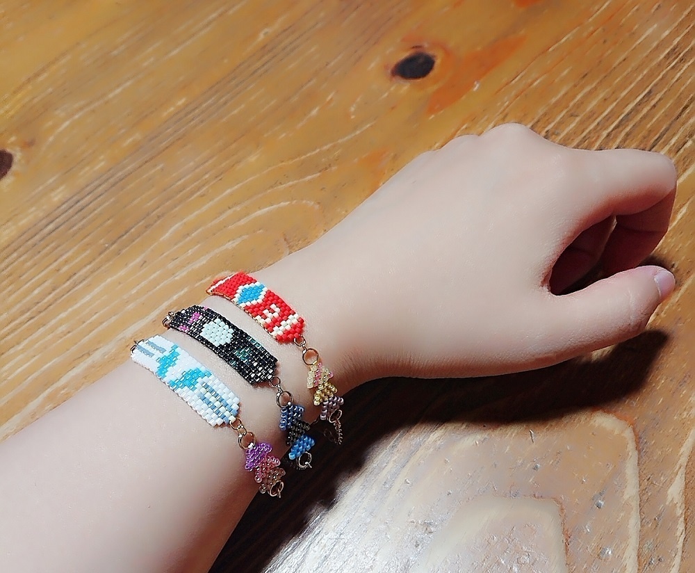 【プロメア】ガロ・リオ・クレイ ビーズブレスレット