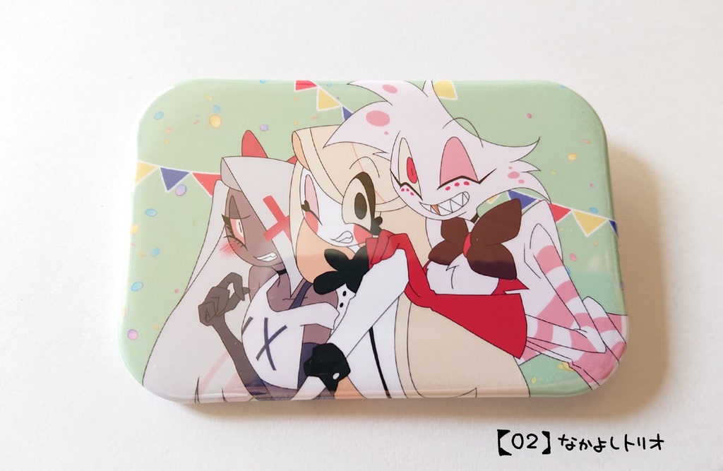 ハズビン缶バッジ - ぼちぼちぽてぽて - BOOTH