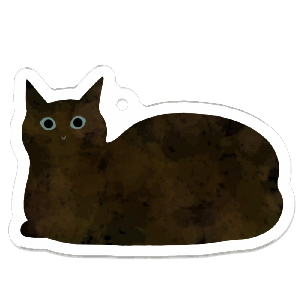 錆猫のアクリルキーホルダー