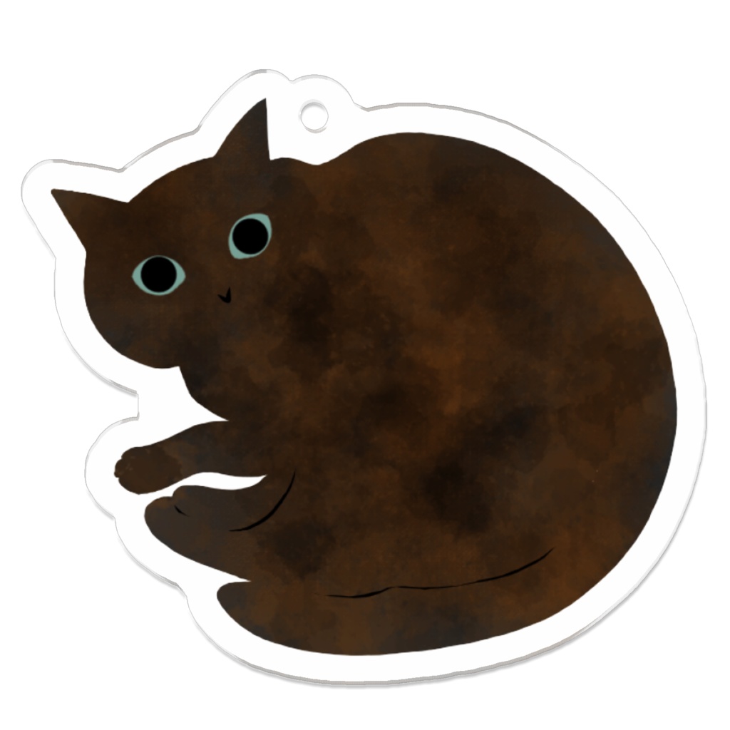 錆猫のアクリルキーホルダー