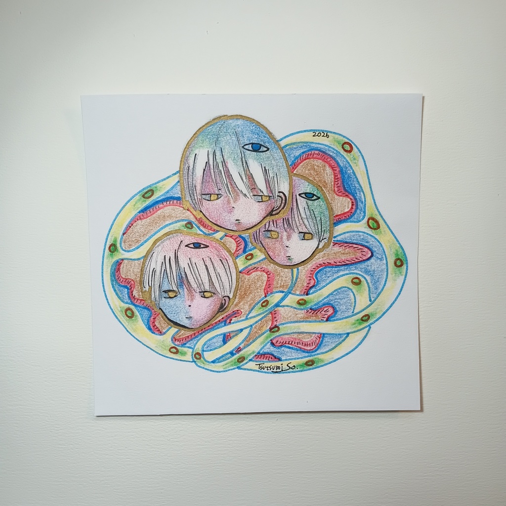 【ミニ原画】夢の入り口にいる少年