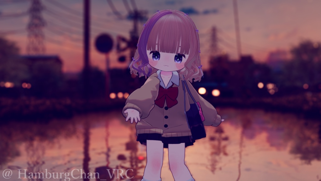 【15アバター対応】Dolly୨୧Curly୨୧Hair【VRChat想定】