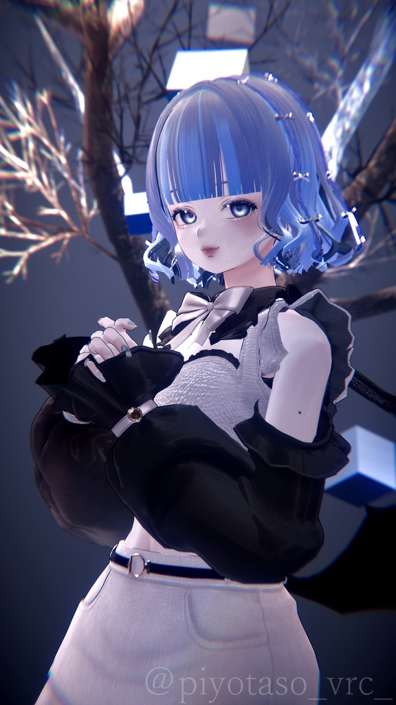 【15アバター対応】Dolly୨୧Curly୨୧Hair【VRChat想定】