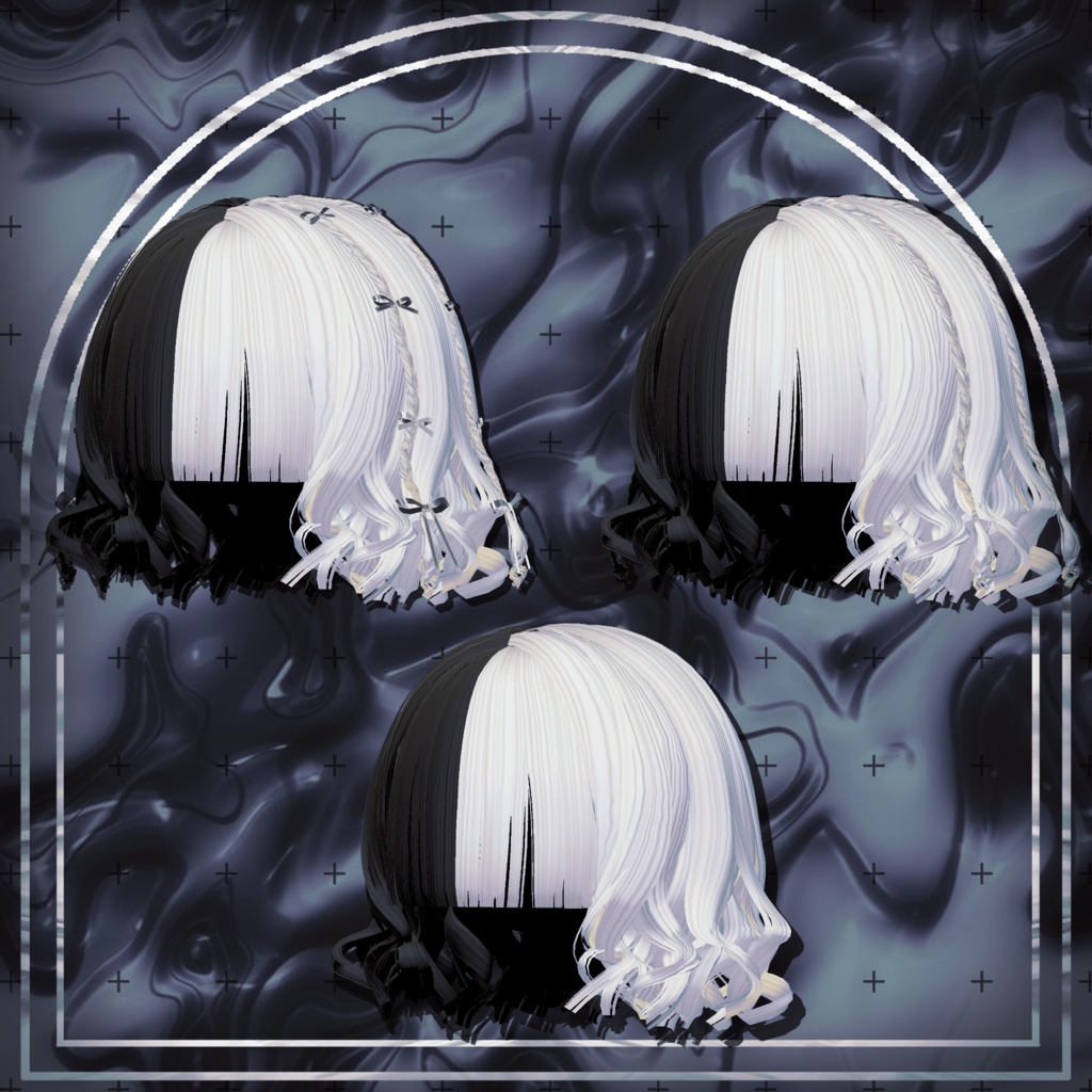 【15アバター対応】Dolly୨୧Curly୨୧Hair【VRChat想定】