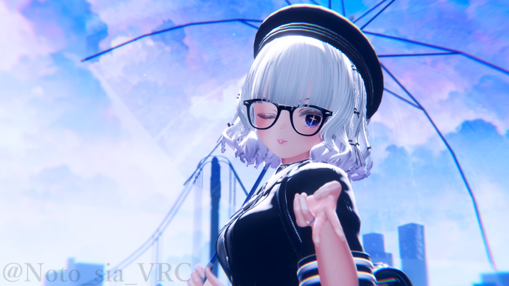 【15アバター対応】Dolly୨୧Curly୨୧Hair【VRChat想定】
