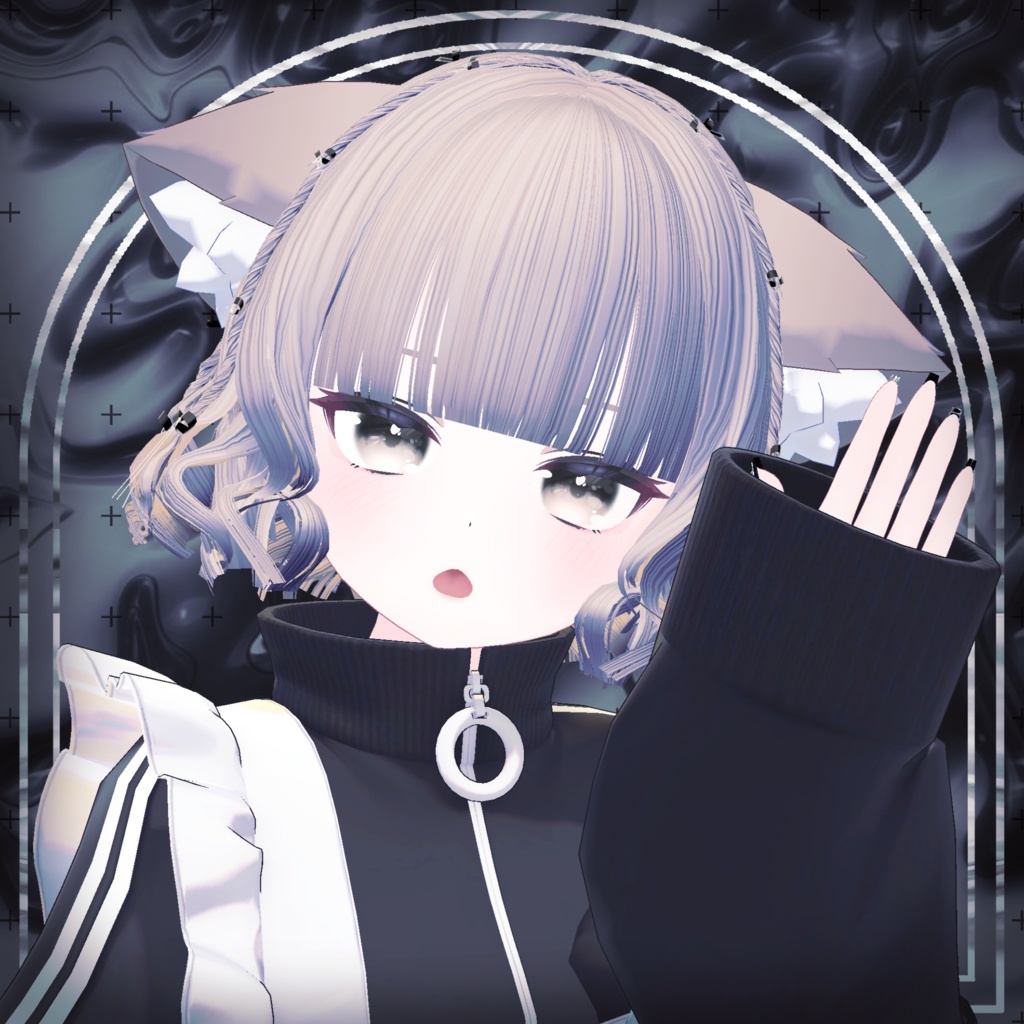 【15アバター対応】Dolly୨୧Curly୨୧Hair【VRChat想定】