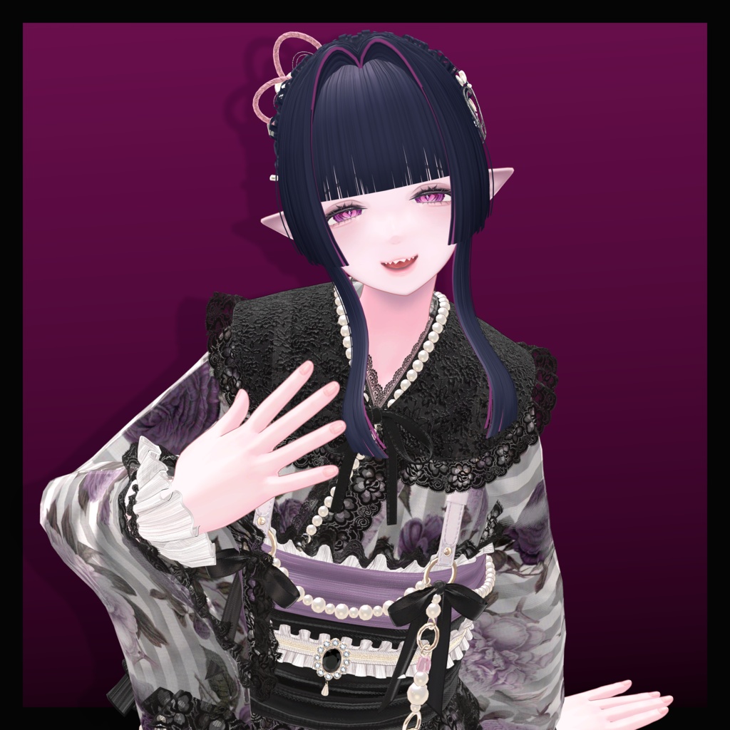 【24アバター対応】宵結‐YOIMUSUBI‐【VRChat想定】