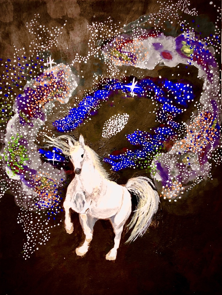 点描でペガサス