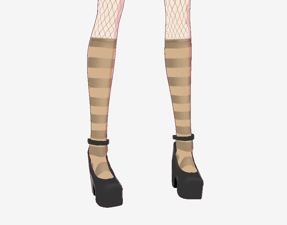 [VRoid] Maple Colored Socks メープルブラウンソックスアイテム