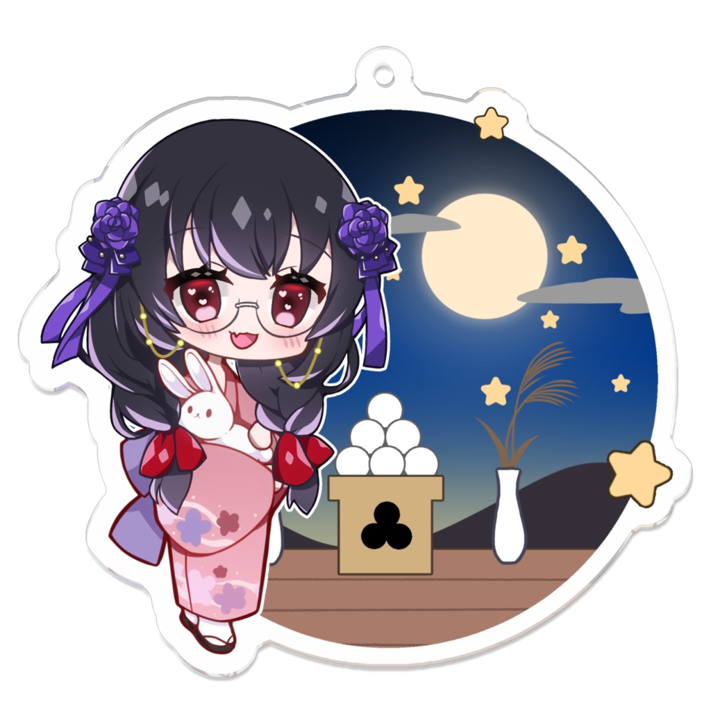 憑纏500人記念&十五夜アクリルキーホルダー