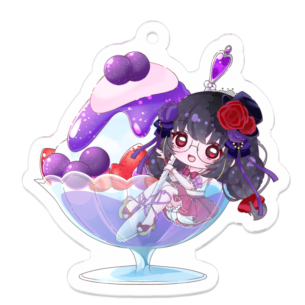憑纏かき氷SDアクリルキーホルダー