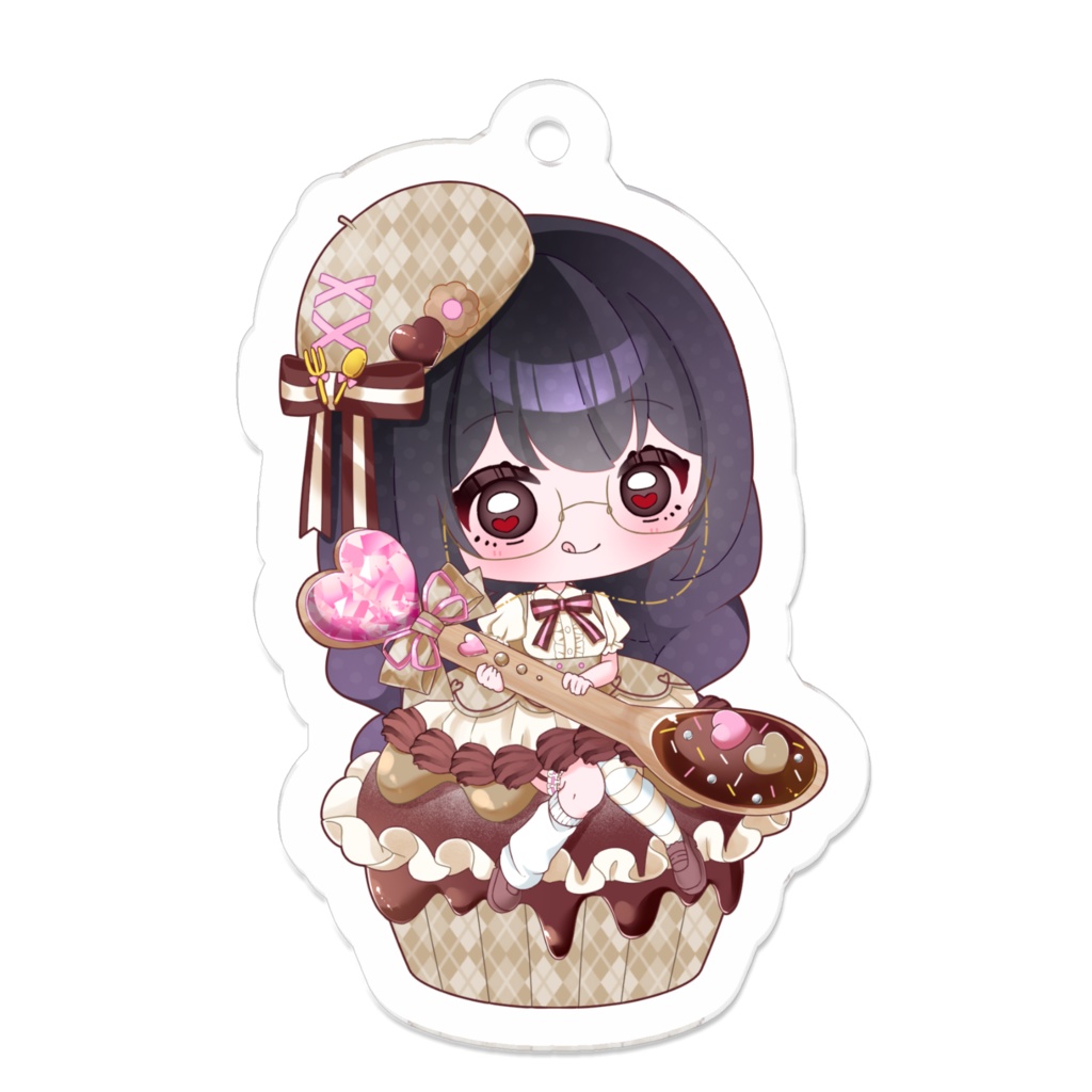 憑纏バレンタインアクリルキーホルダー