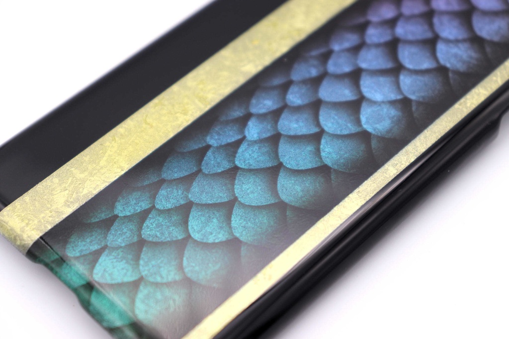 龍鱗のスマホケース(紫青龍)