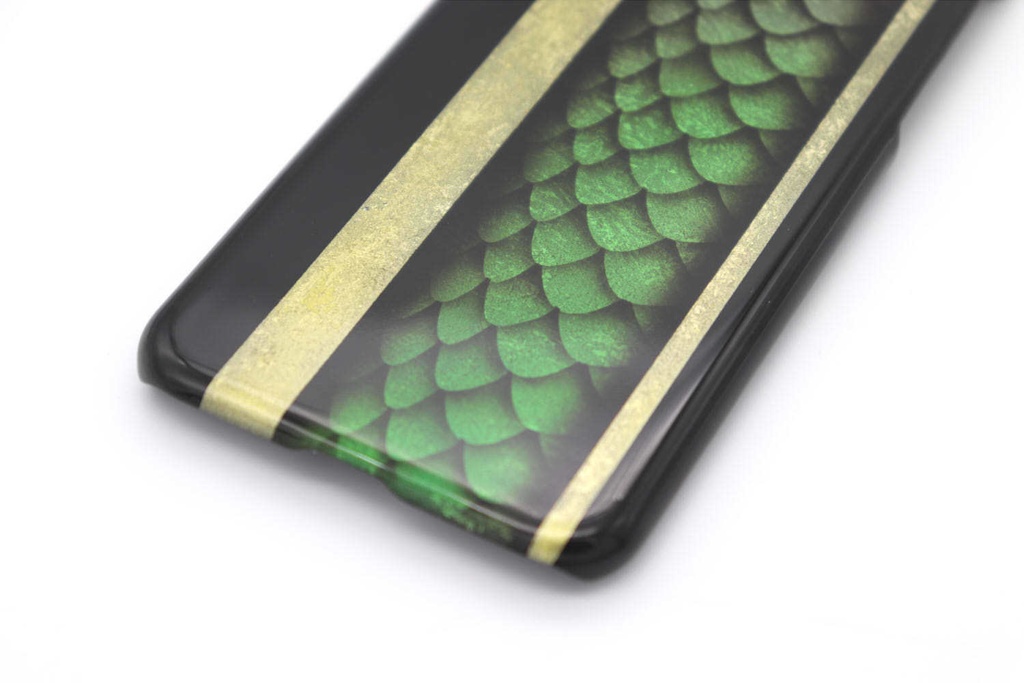龍鱗のスマホケース(緑龍)