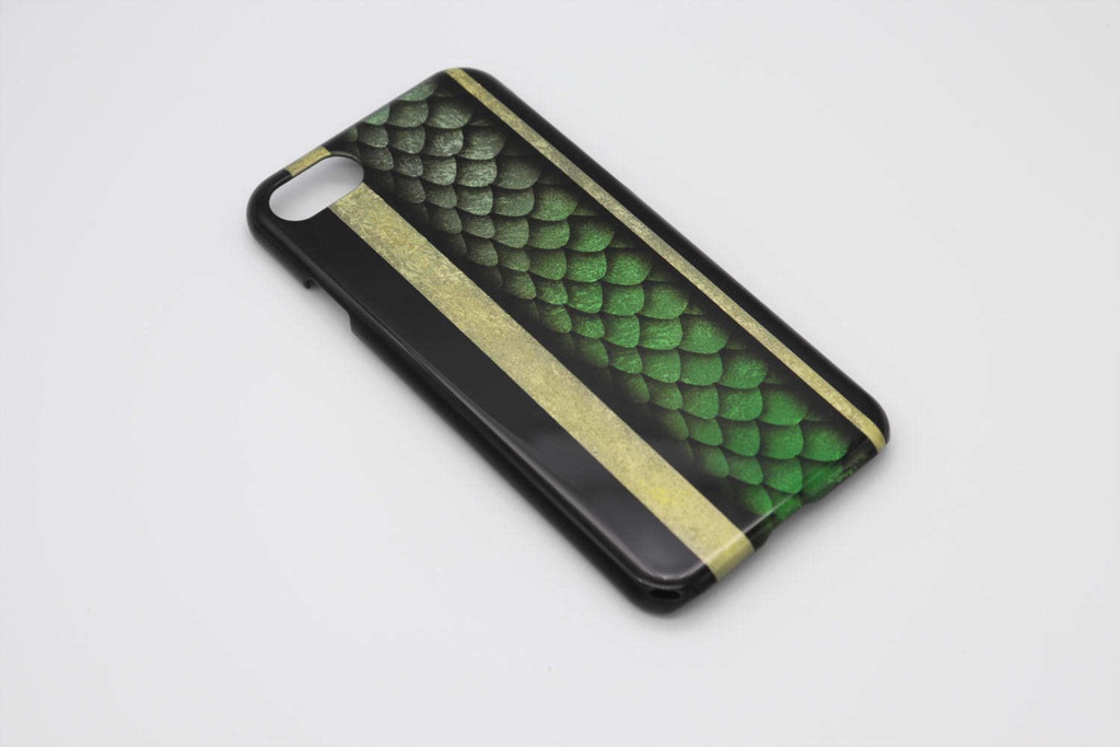 龍鱗のスマホケース(緑龍)