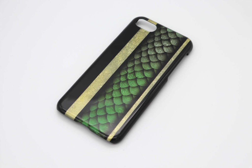 龍鱗のスマホケース(緑龍)