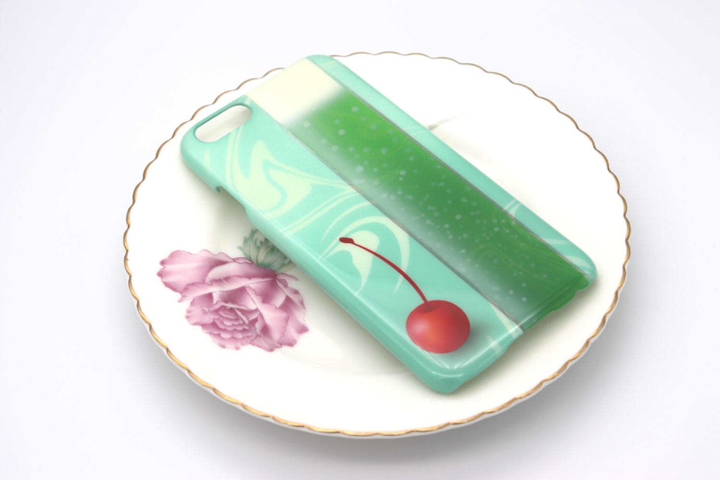 クリームソーダのスマホケース