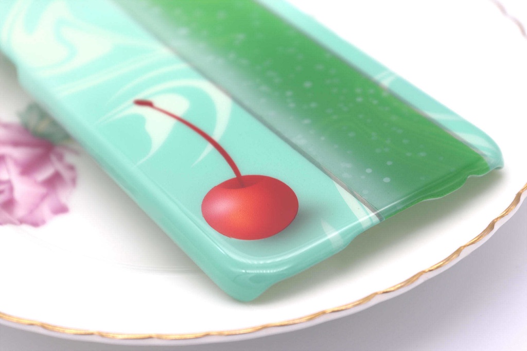 クリームソーダのスマホケース