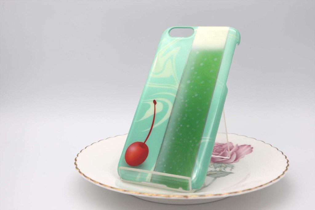 クリームソーダのスマホケース