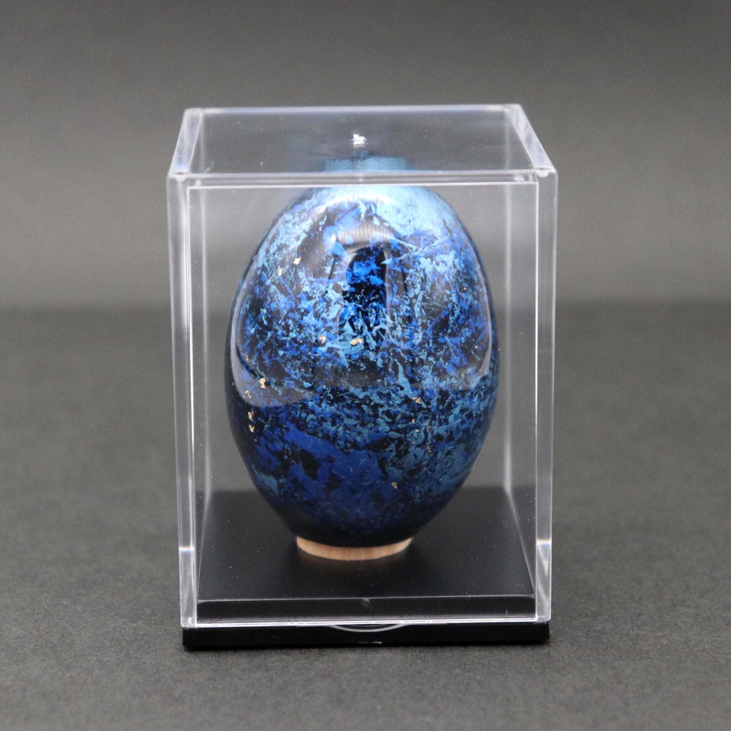 塗装卵(ラップペイント・ブルー)