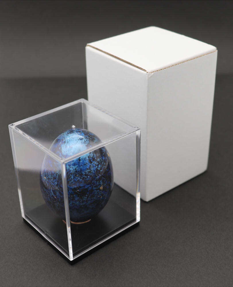 塗装卵(ラップペイント・ブルー)