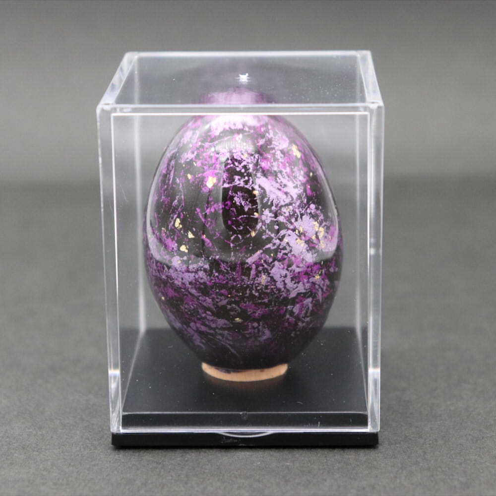 塗装卵(ラップペイント・パープル)