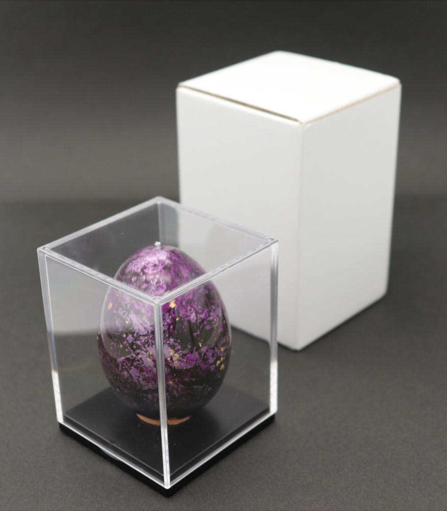 塗装卵(ラップペイント・パープル)