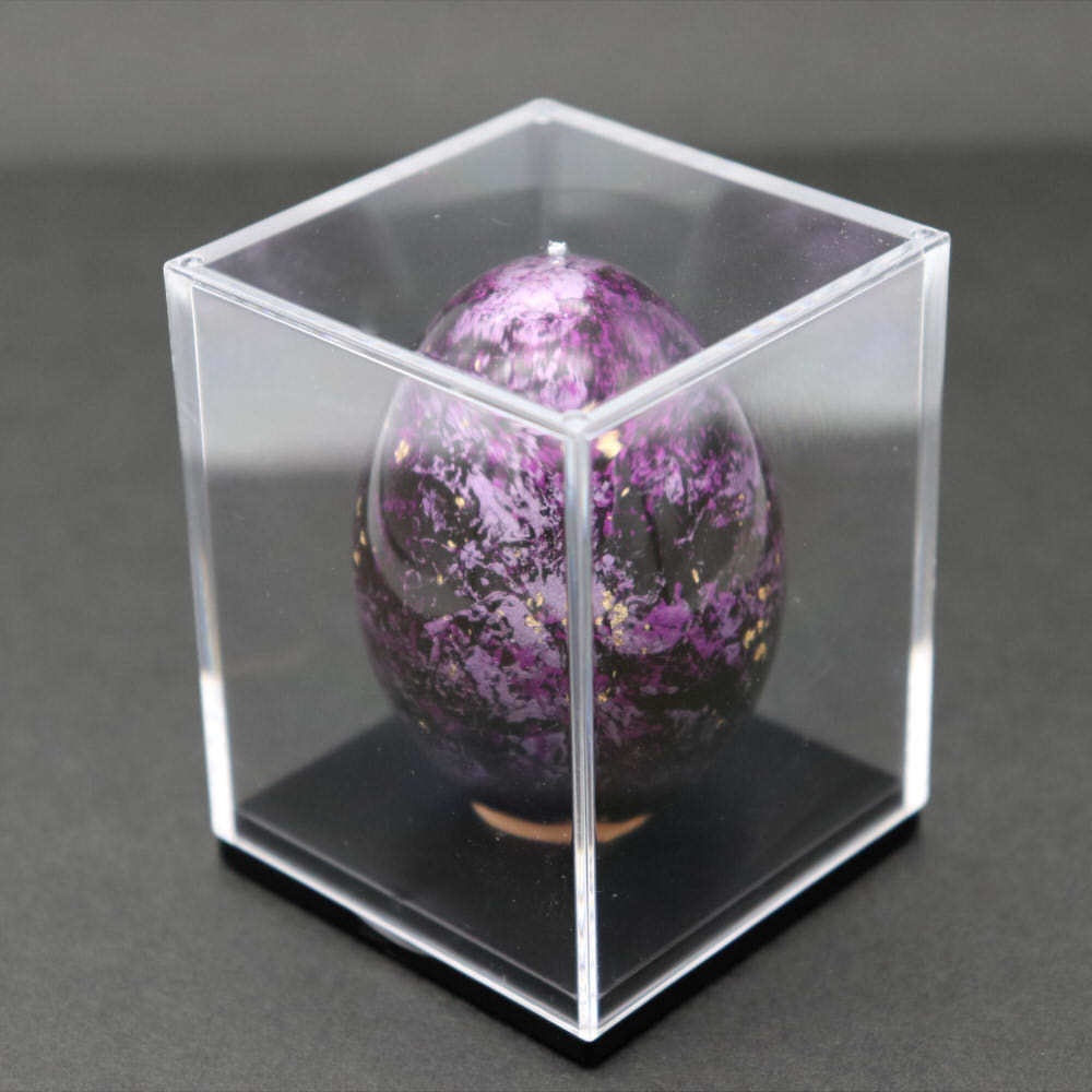 塗装卵(ラップペイント・パープル)