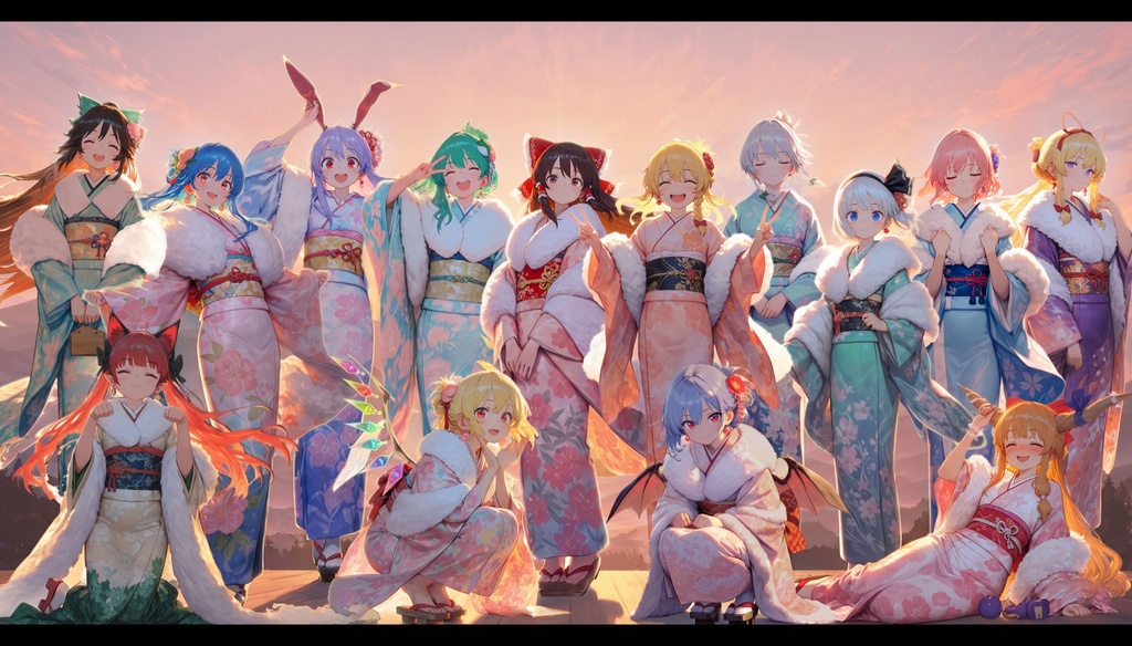 (高解像度版)【祝】東方project 30周年(おまけ有)