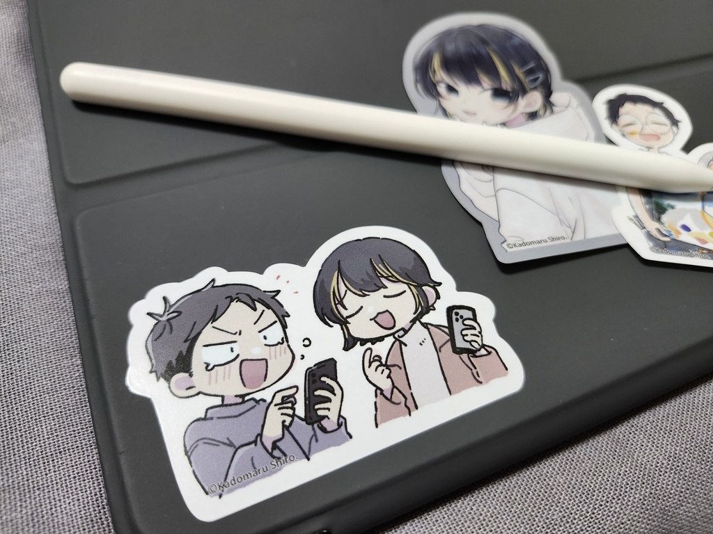 ダイカットステッカー(3種)