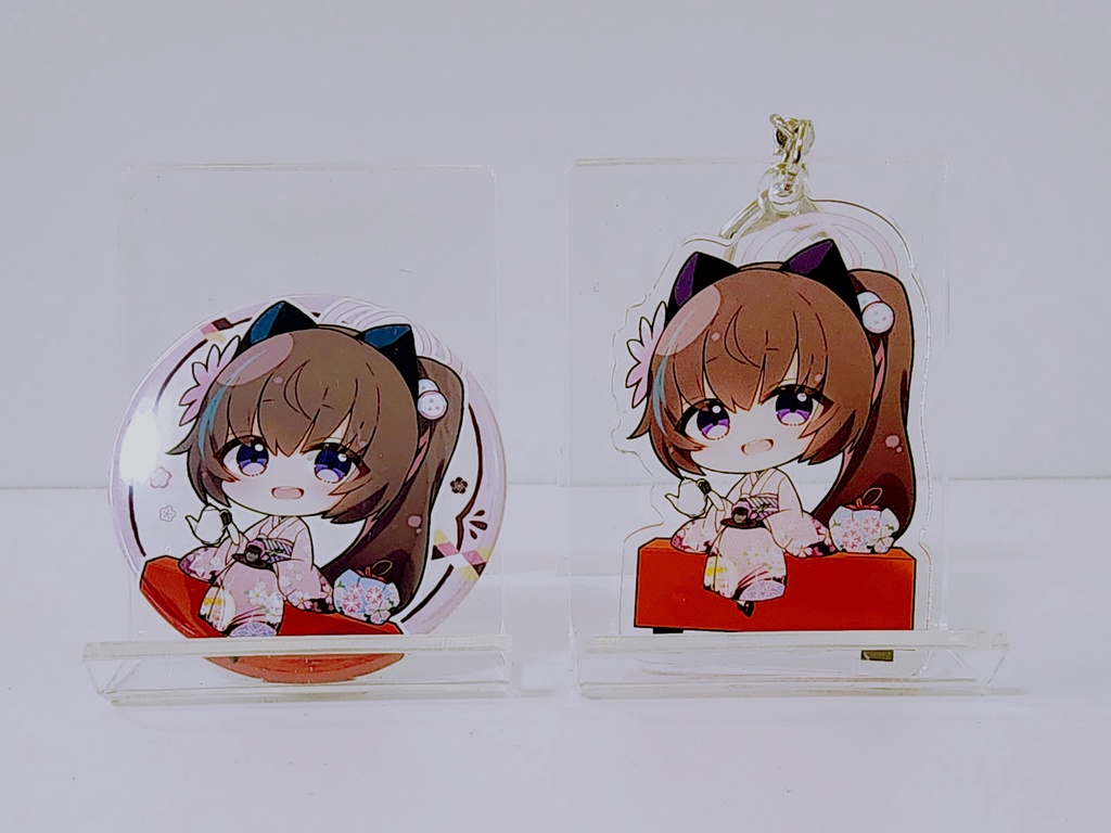 【京都風】シズコのアクキー&缶バッジセット