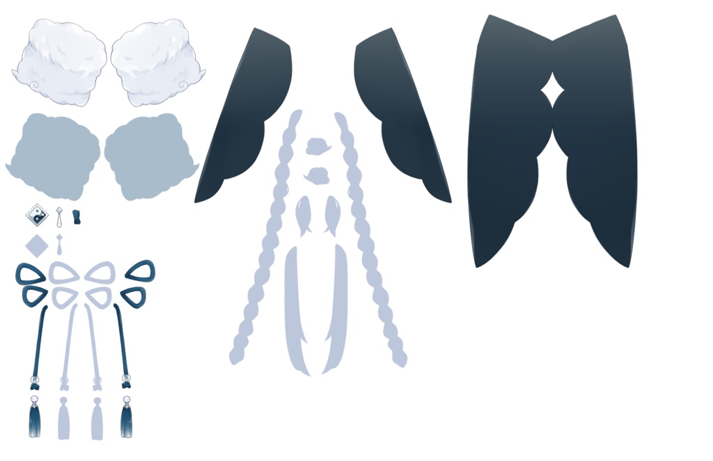 【限定1点/パーツ分け済みPSD】棉花ちゃん