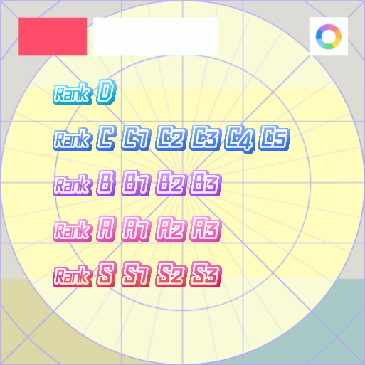 【フリー素材】ランクバッジ