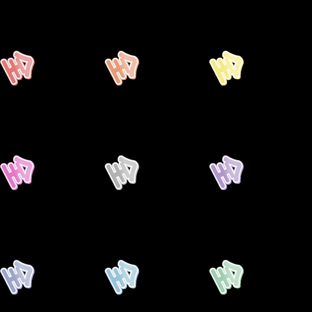 【フリー素材】ギフト耐久用 全ロゴ 9色