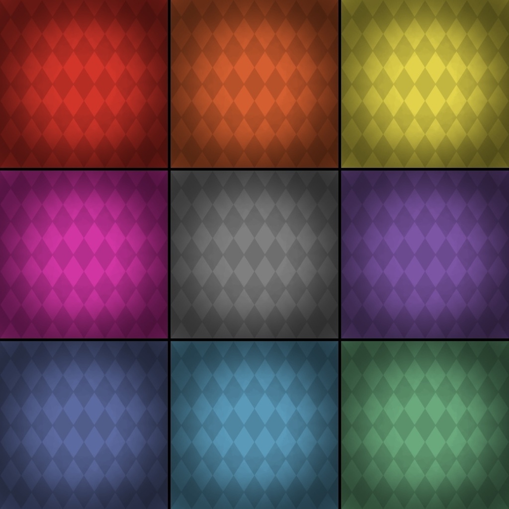 【フリー素材】ダイヤダーク背景 9色