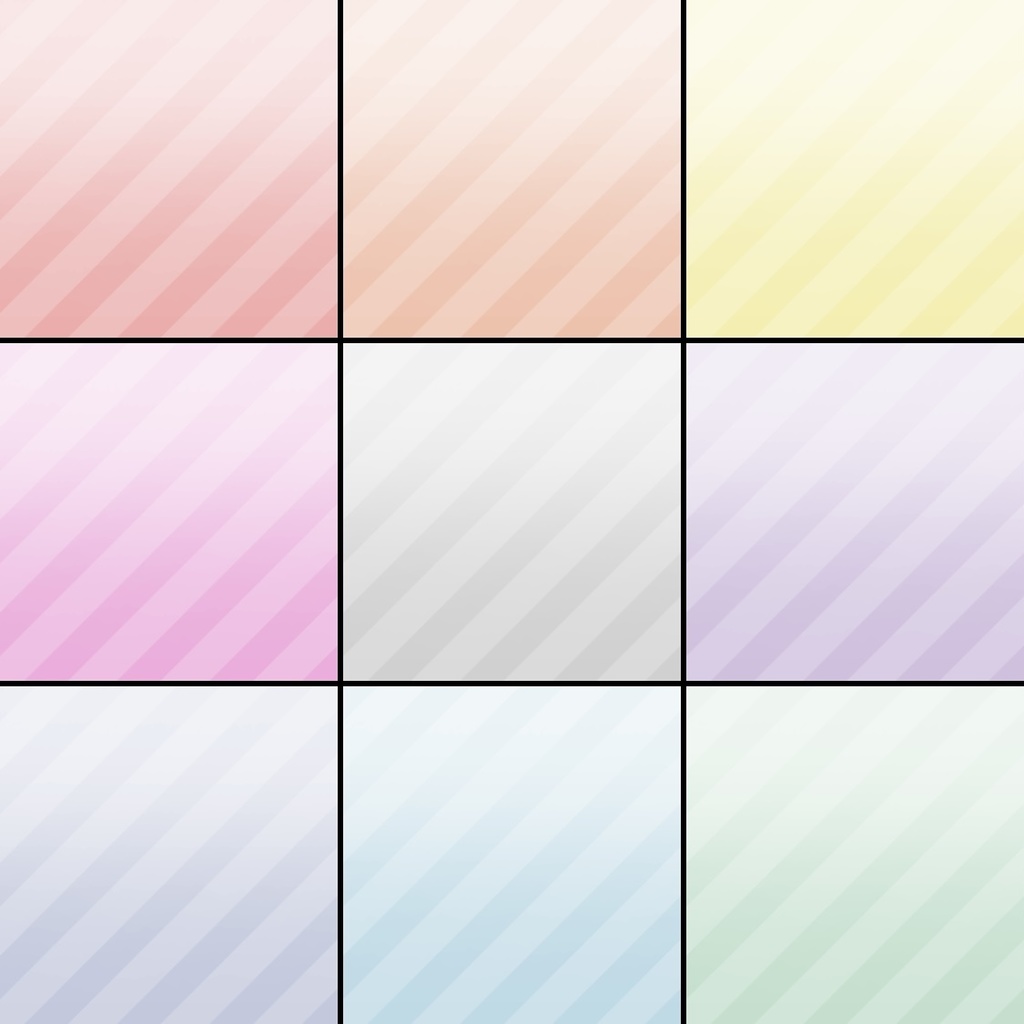 【フリー素材】ボーダーグラデーション背景 9色