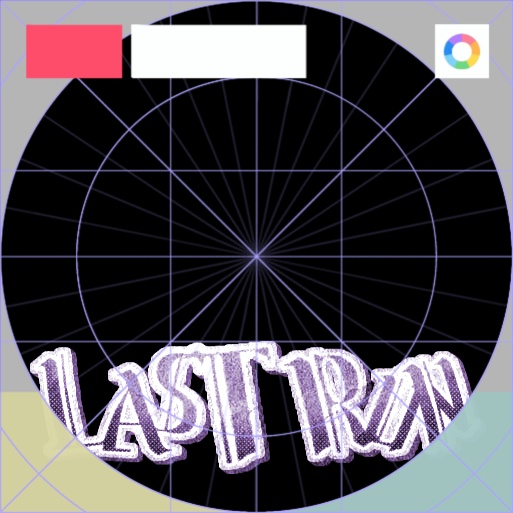 【フリー素材】LAST RUNオールドスタイルロゴ 9色