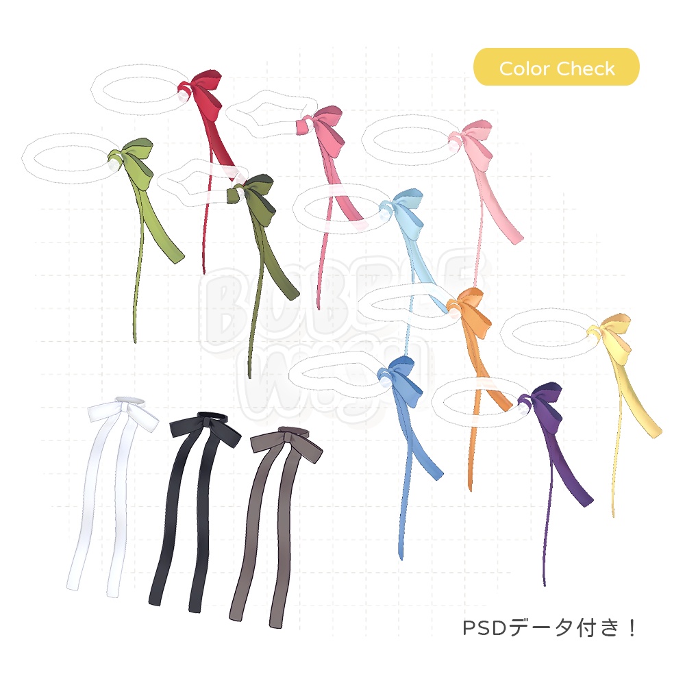 SALE ✨ リボンと泡の輪っか ୨ৎ BubbleWish Ribbon Halo & Hairpins