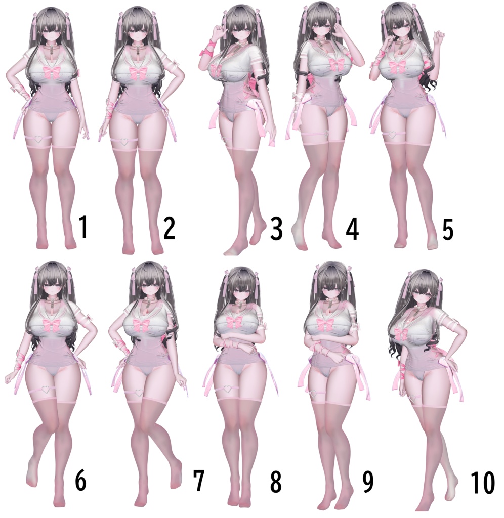 Milltinaポーズ集 50種類♥