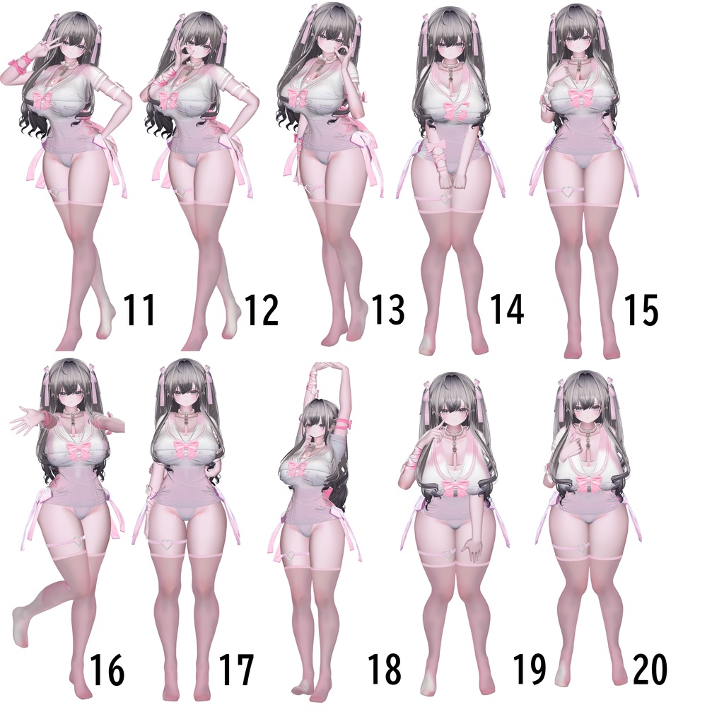 Milltinaポーズ集 50種類♥