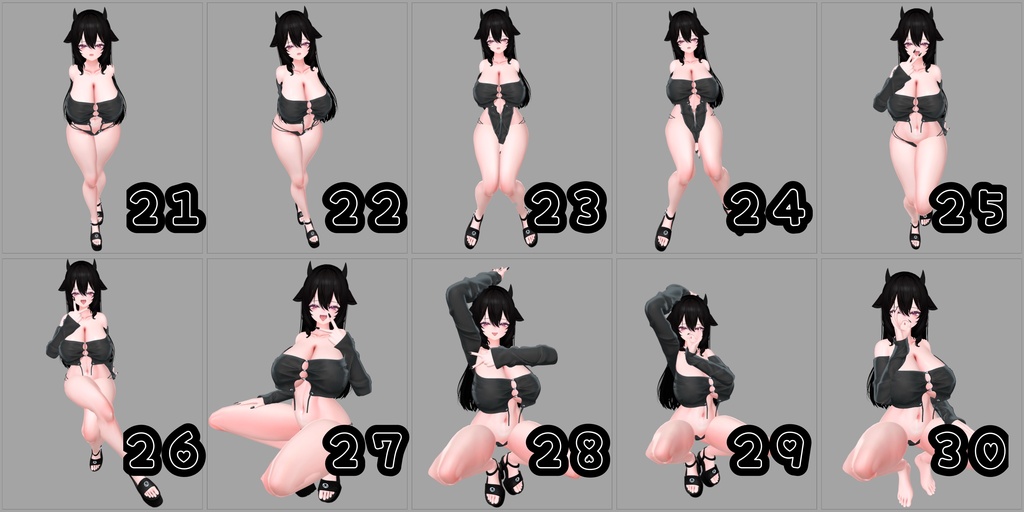 Milltinaポーズ集 50種類♥