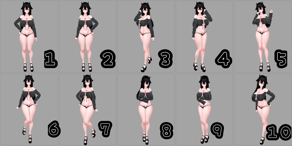 Milltinaポーズ集 50種類♥