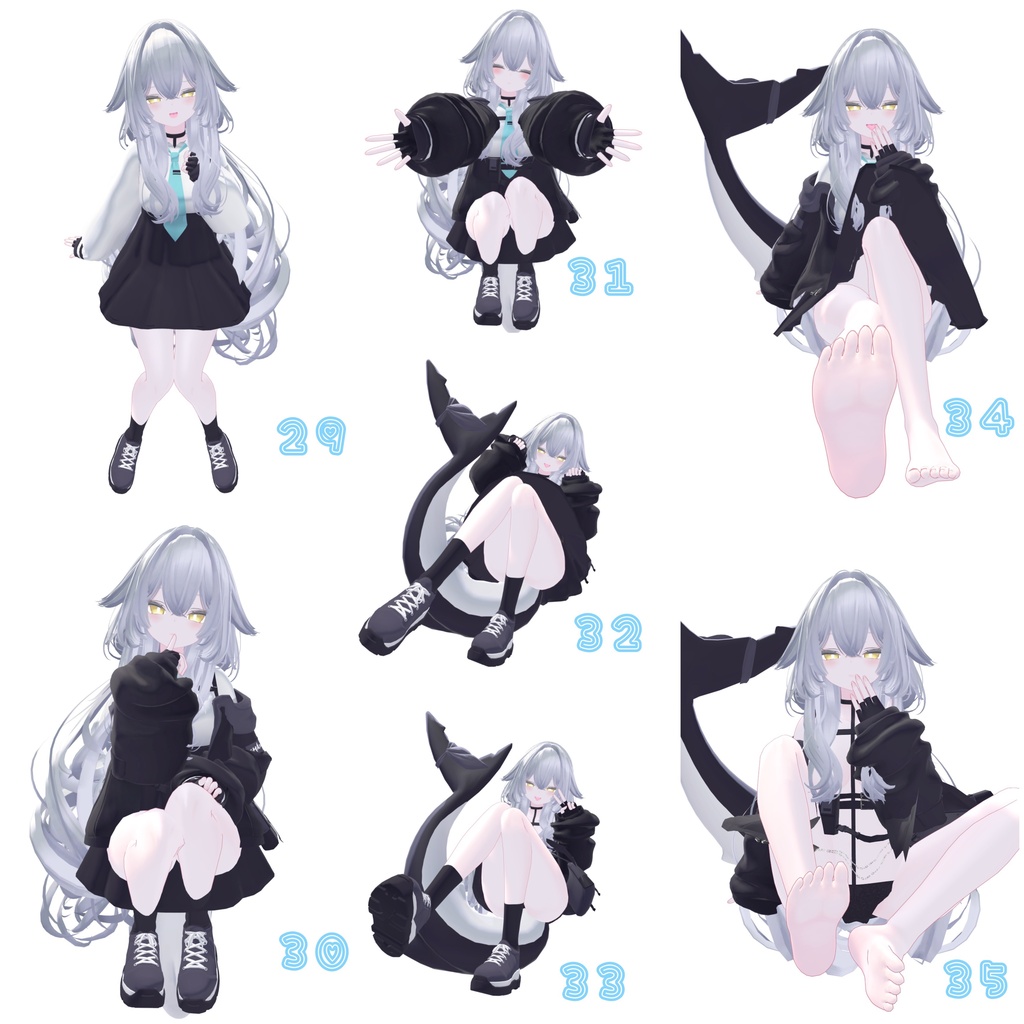 発売セール中 ruruneポーズ集 50種類🦈