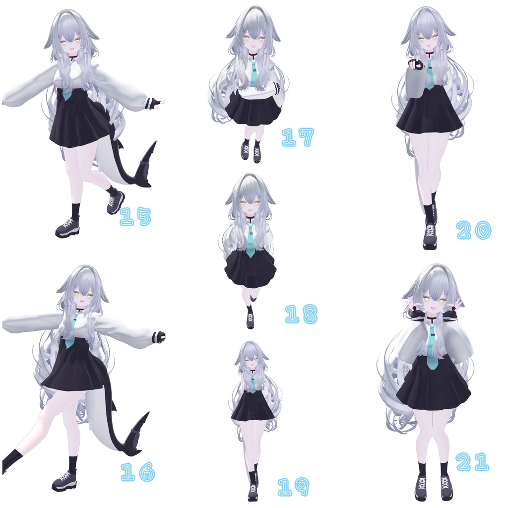 発売セール中 ruruneポーズ集 50種類🦈