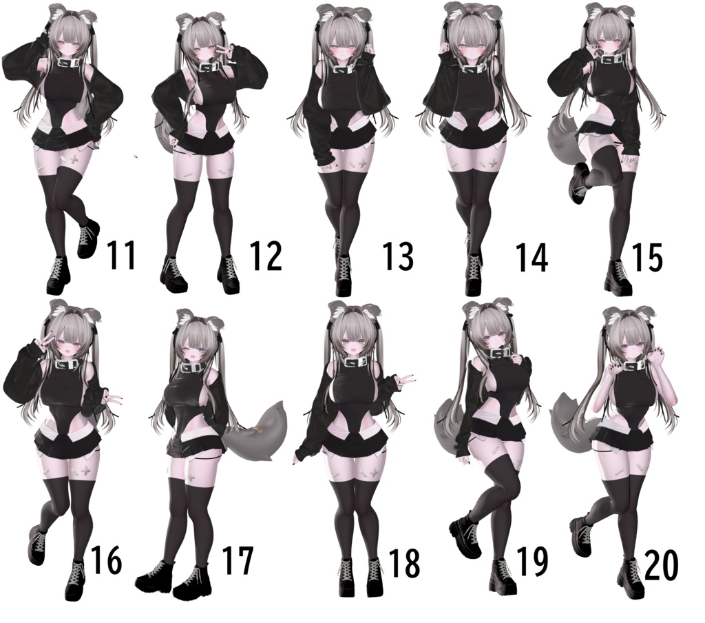 Milltinaポーズ集 50種類♥
